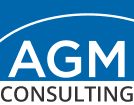 A logo of agm consulting